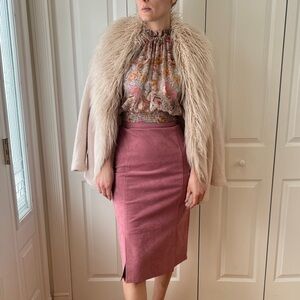 1980’s Olympic Highwaisted Maeve suede skirt